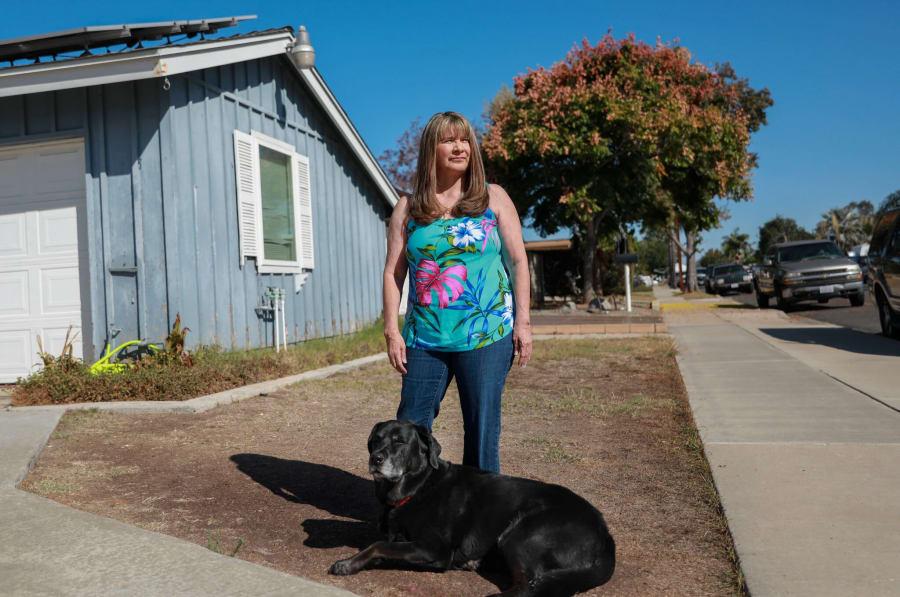 On Pattie Estrada’s block in Clairemont, a number of homeowners already have their adult children living in backyard apartments. 